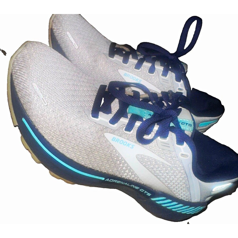 Brooks Adrenaline GTS 22 Women’s Running Shoes Gray Blue Size 6.5 B Medium